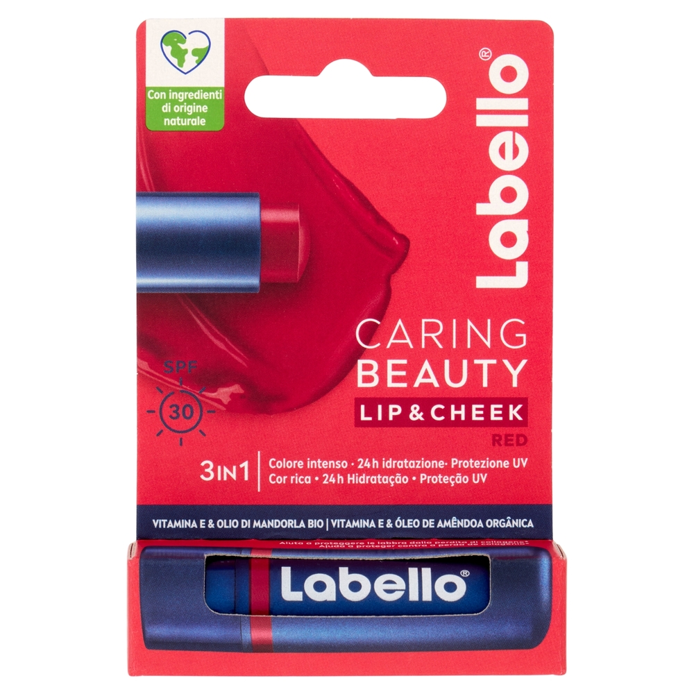 Labello Caring Beauty Lip & Cheek Red SPF 30 4,8 g